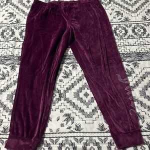 Juicy Couture Velour Pants‎ Loungewear Purple Jogger Sleepwear Women's Size L
